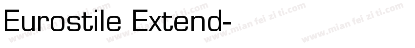 Eurostile Extend字体转换